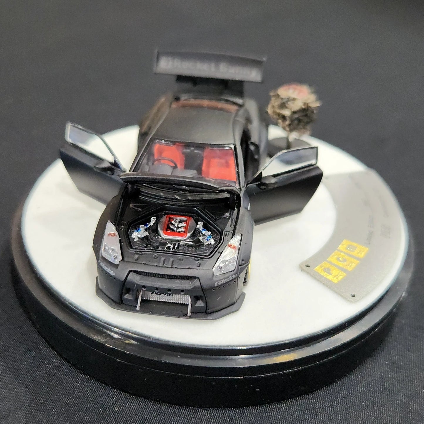PGM 1/64 Nissan R35 Rocket Bunny (Overseas Edition) Matt Black