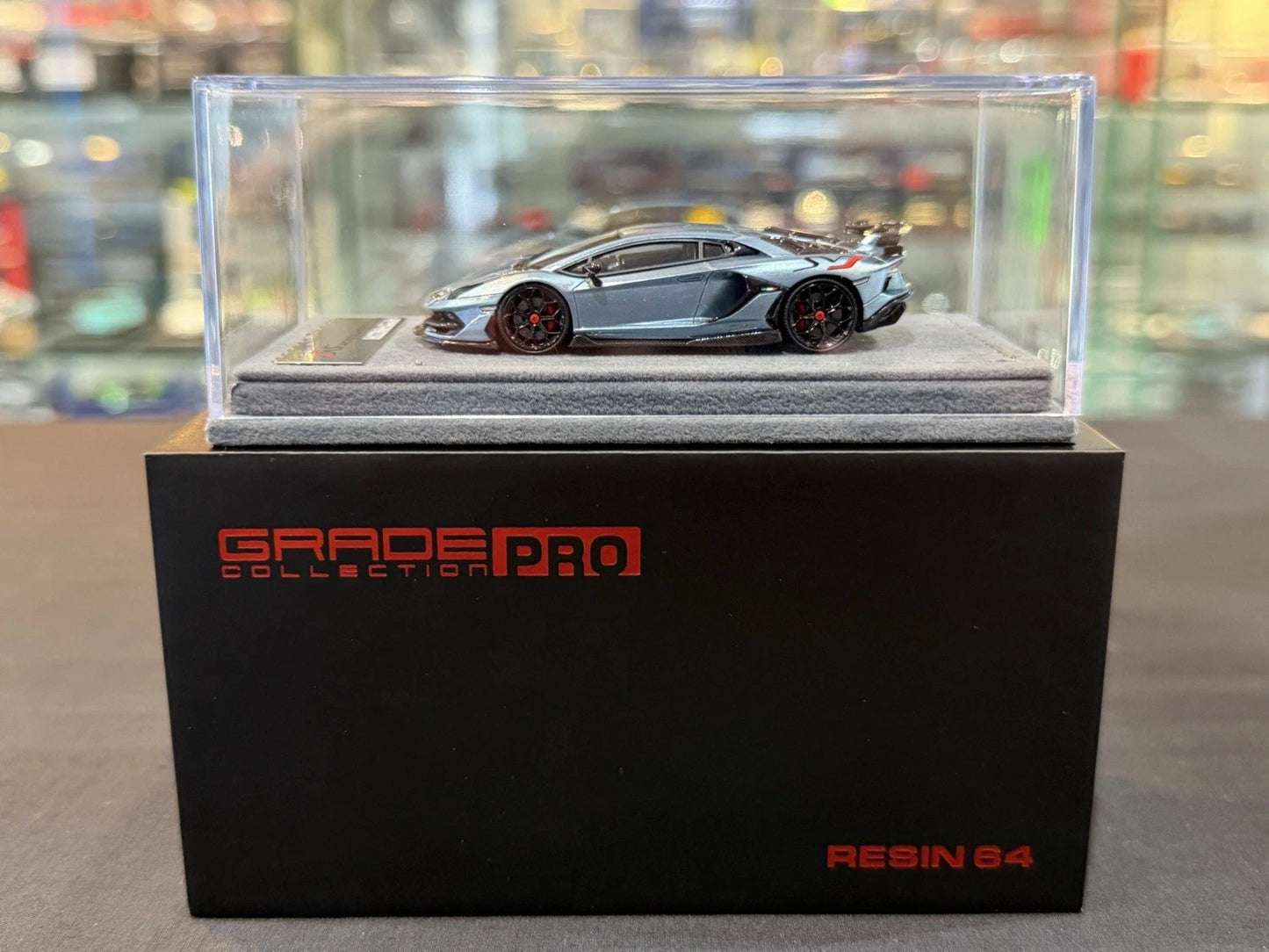 GRADE PRO 1/64 Novitec Lamborghini Aventador SVJ (Sky Blue)