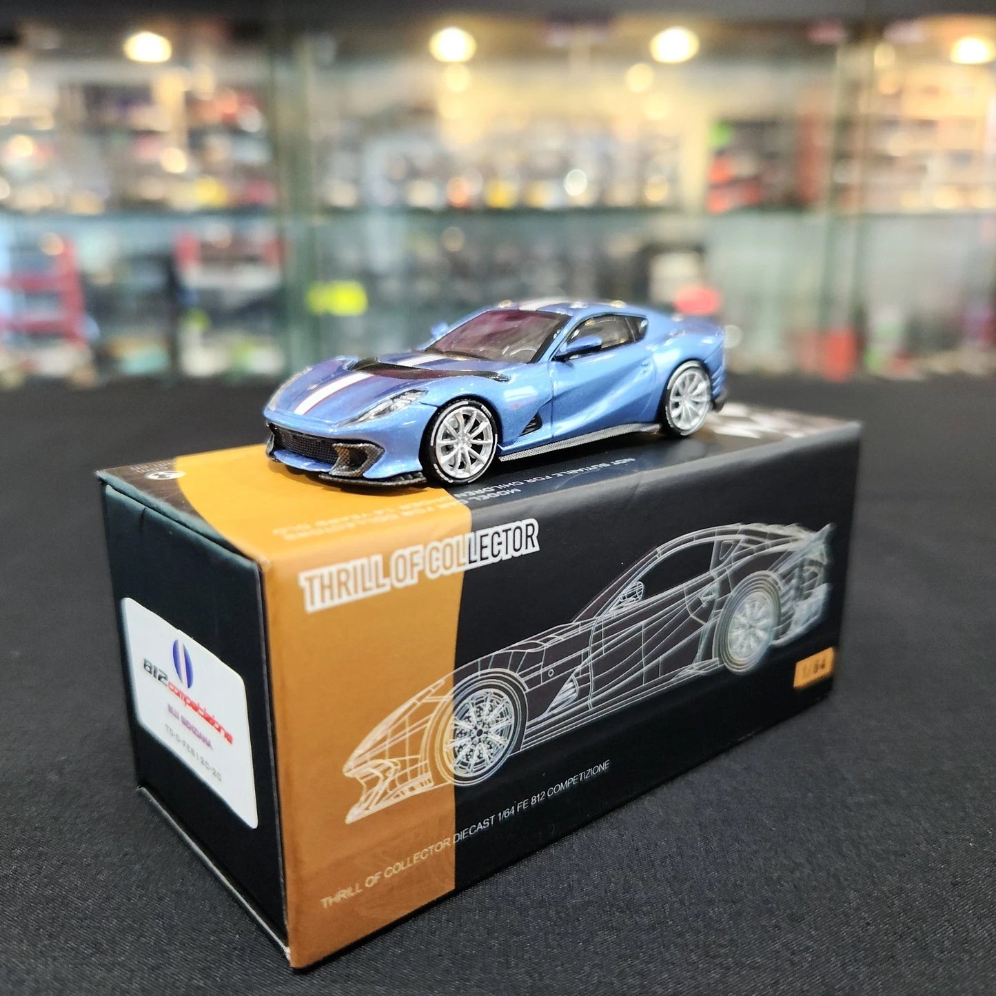 TOC 1/64 Ferrari 812 Competizione (Blu Genziana)
