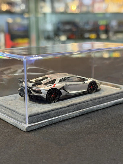 GradePro 1/64 Lamborghini Aventador SVJ (Silver)