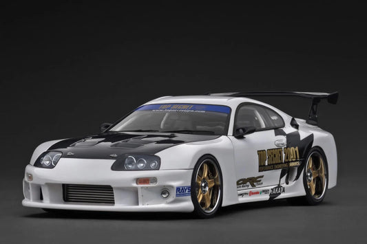 IG3744 TOP SECRET GT300 Toyota Supra (A80) White 1/18 Ignition Model