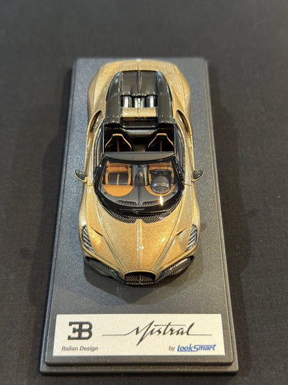 Looksmart 1/43 Bugatti W16 Mistral (Doré)
