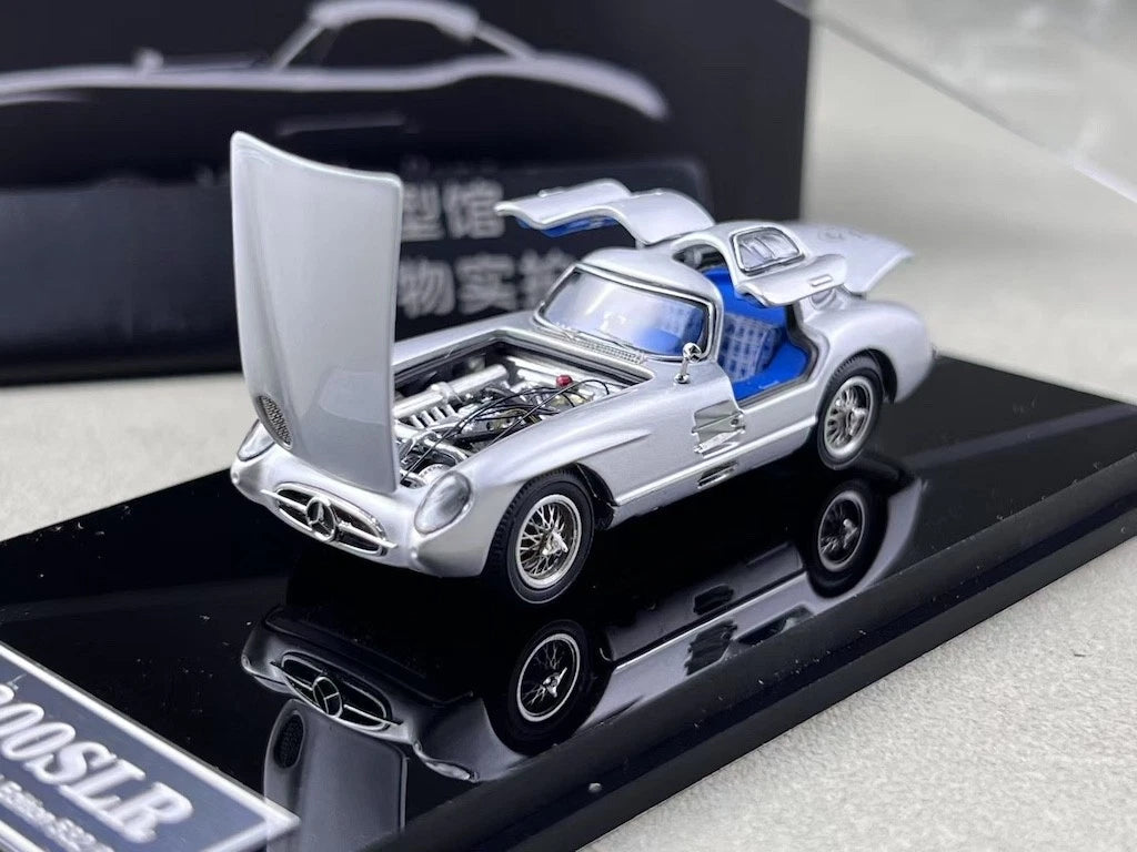 YS Model 1/64 Mercedes-Benz 300SLR Silver Arrow