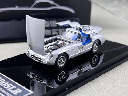 YS Model 1/64 Mercedes-Benz 300SLR Silver Arrow