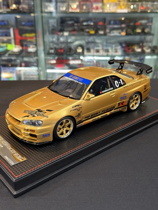 TOP SECRET 1/18 Nissan Skyline GT-R (R34) 'Beerbaiyoke' Thailand - Limited 250