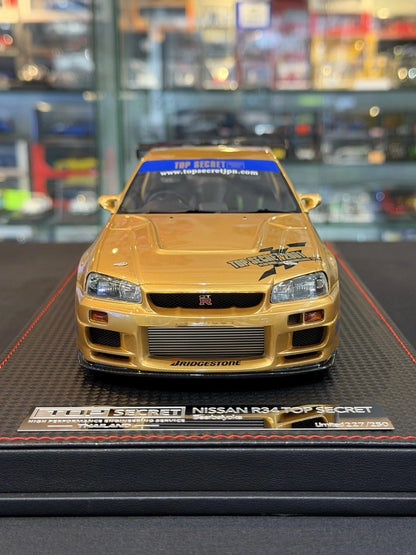 TOP SECRET 1/18 Nissan Skyline GT-R (R34) 'Beerbaiyoke' Thailand - Limited 250