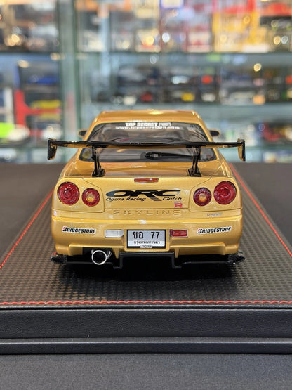 TOP SECRET 1/18 Nissan Skyline GT-R (R34) 'Beerbaiyoke' Thailand - Limited 250
