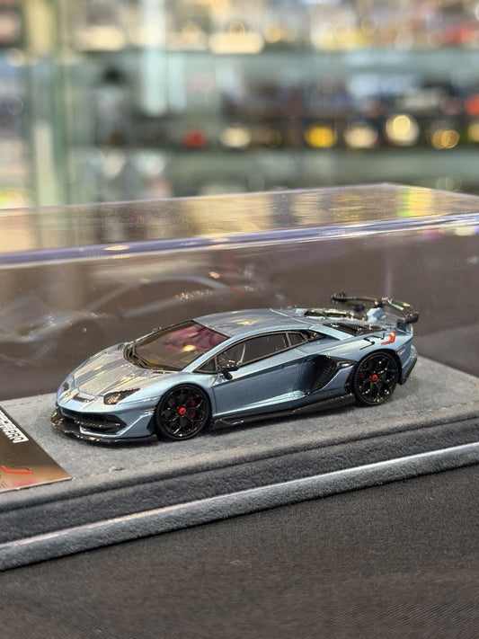 GRADE PRO 1/64 Novitec Lamborghini Aventador SVJ (Sky Blue)