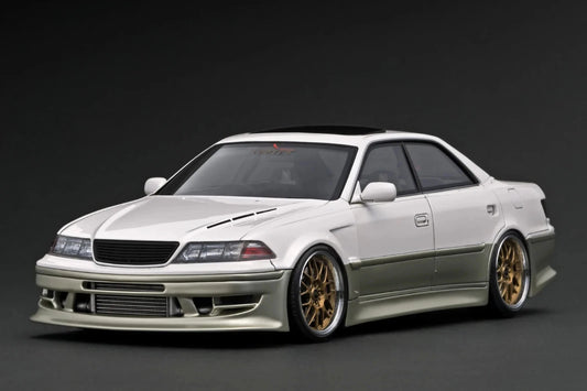IG3580 VERTEX Toyota Chaser JZX100 MARK-II Pearl White/Champagne Gold 1/18 Ignition Model