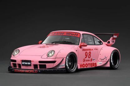 IG3624 Porsche RWB 993 Matte Pink "HOOTERS" 1/18 Ignition Model