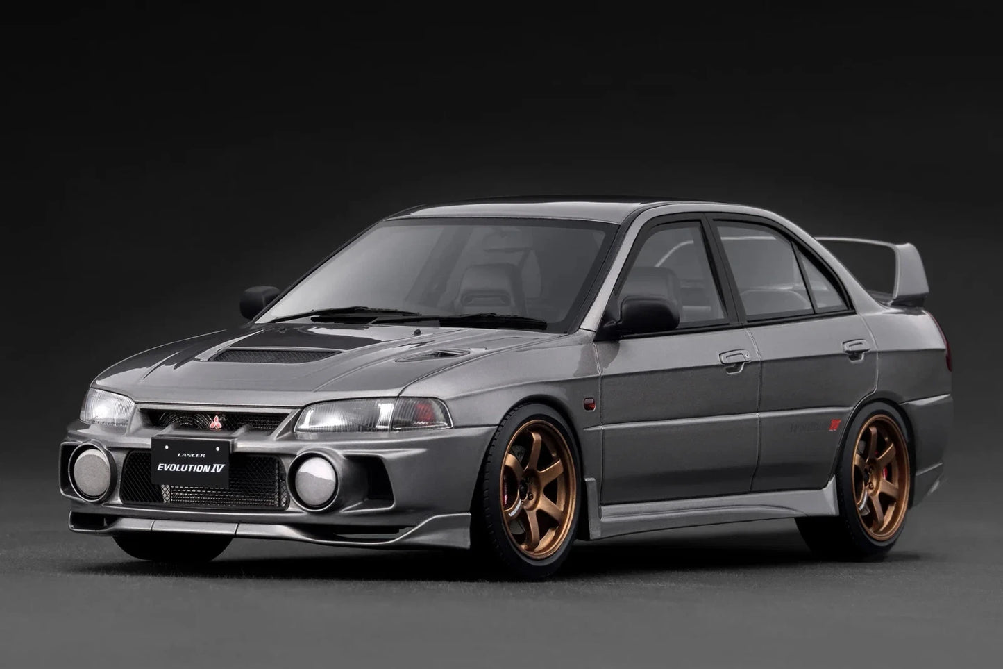 IG3851 Mitsubishi Lancer Evolution Ⅳ (CN9A) Gun Metallic 1/18 Ignition Model