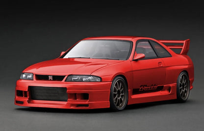 IG3132 GReddy Nissan Skyline GT-R (BCNR33) Red Metallic 1/18 Ignition Model