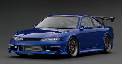 IG3085 VERTEX Nissan S14 Silvia Blue Metallic 1/18 Ignition Model