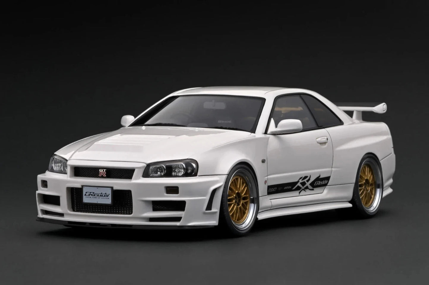 IG3227 Nissan Skyline GT-R 'GReddy' (BNR34) White 1/18 Ignition Model