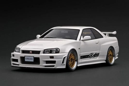 IG3227 Nissan Skyline GT-R 'GReddy' (BNR34) White 1/18 Ignition Model