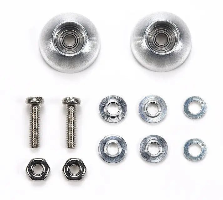 Tamiya MINI 4WD HG 11mm Aluminum Ball-Race Rollers (Bowl Type)