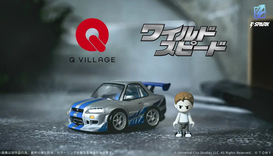 Takara Tomy QV-02 The Fast and the Furious - Nissan Skyline GT-R (R34)