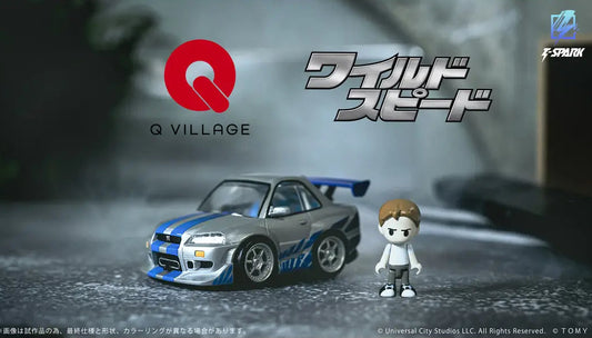 Takara Tomy QV-02 The Fast and the Furious - Nissan Skyline GT-R (R34)