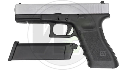 WE G17 (Silver) Green Gas Airsoft Pistol