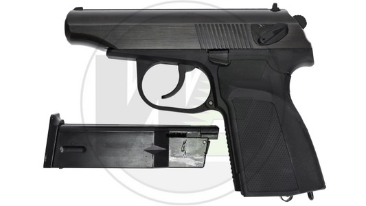 WE Makarov (Green Gas) Airsoft Pistol - Black