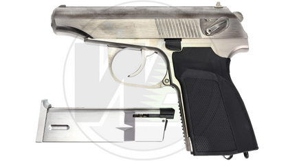 WE Makarov (Green Gas) Airsoft Pistol - Silver