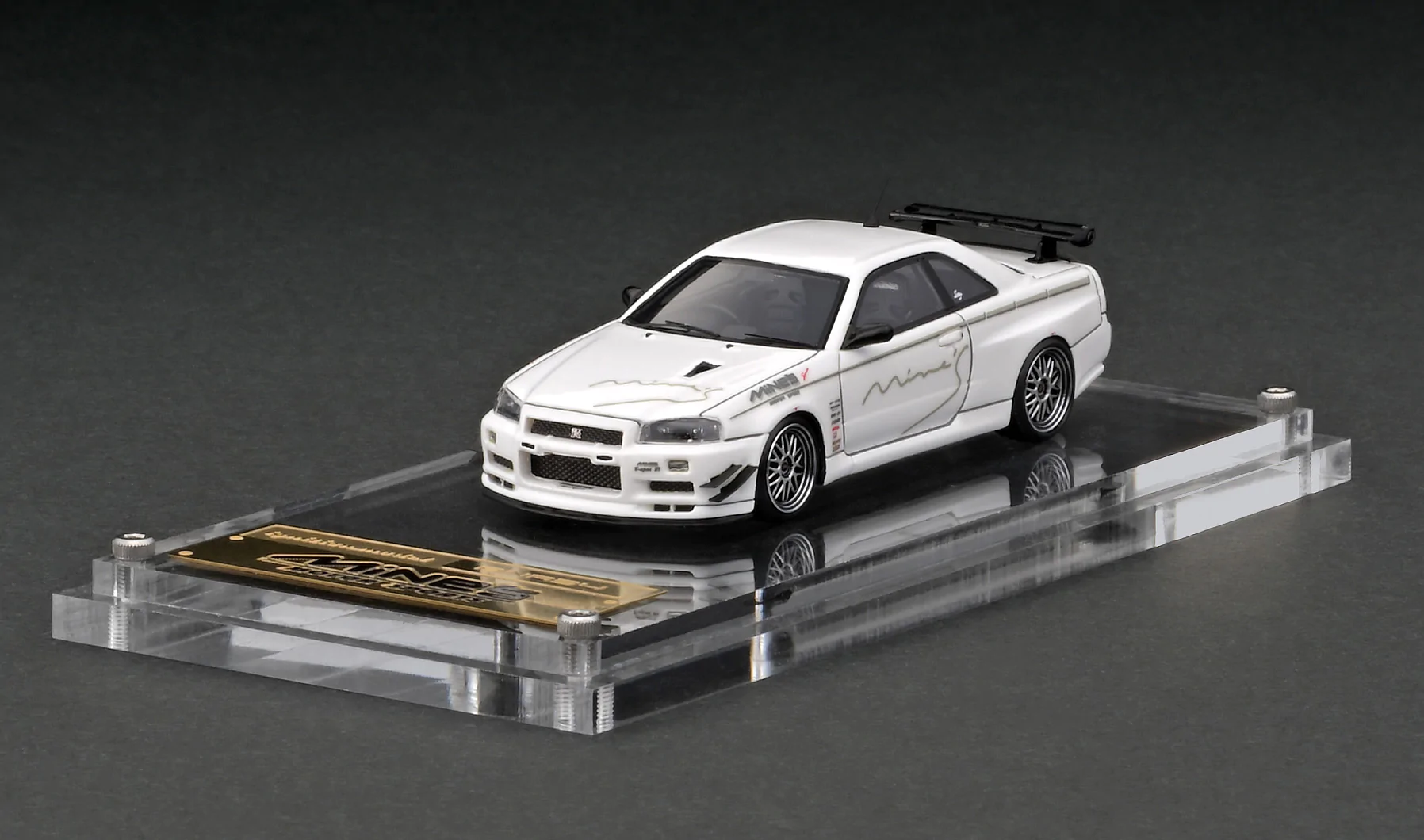 IG2721 Nissan Skyline GT-R R34 Mine's White 1/64 Ignition Model