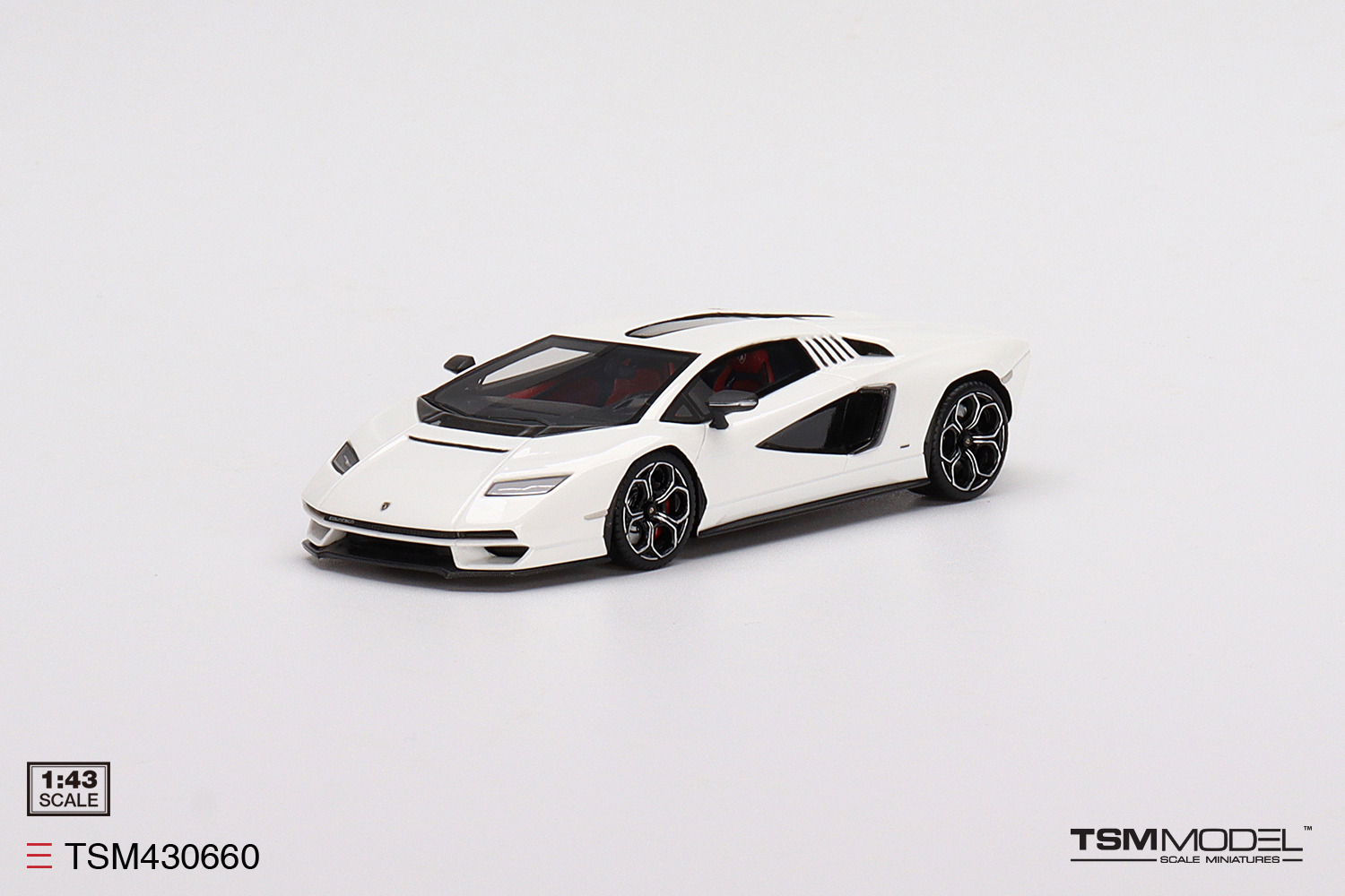 TSM Model – 1/43 Lamborghini Countach LPI-800-4 Bianco Siderale