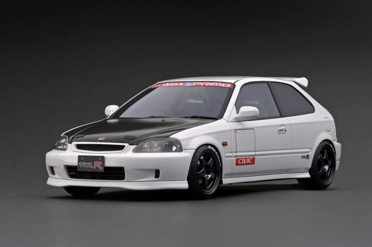 ignition model 1/18 Honda CIVIC (EK9) Type R White-