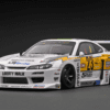 IG2919 LB-Super Silhouette S15 SILVIA White/Yellow 1/18 Ignition Model