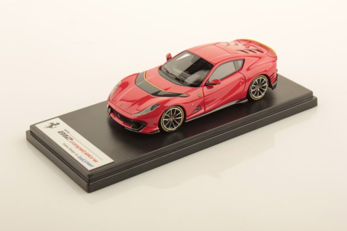 Looksmart 1/43 Ferrari 812 Competizione (Rosso Scuderia w/ Yellow Lines) LS530E