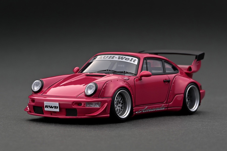IG2517 RWB Porsche 964 Pink w/ M64 Engine 1/43 Ignition Model 