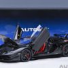 AUTOart Lamborghini Aventador SVJ (Nero Nemesis/Matt Black) 1/18 - Image 3