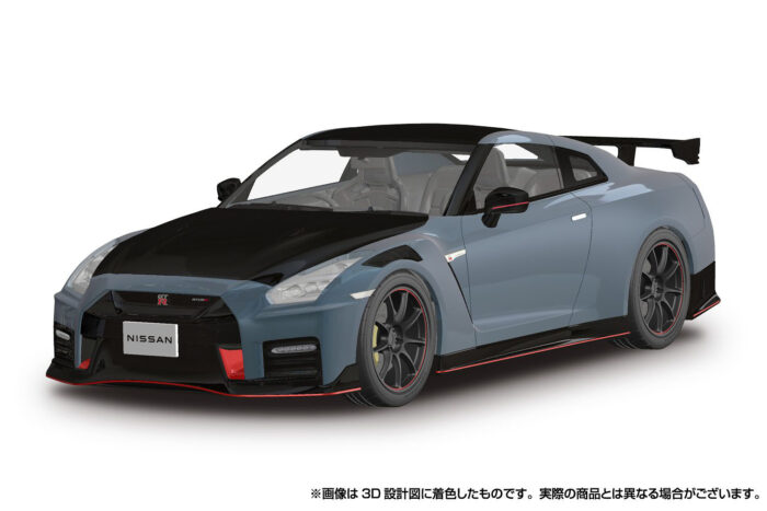 Aoshima 1/24 SNAPCAR Nissan R35 GT-R NISMO Special Edition 2022 Nismo Stealth Gray - Image 2