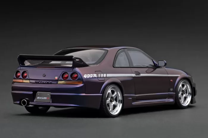 (Q3 2025 Pre-Order) IG3657 NISMO 400R (BCNR33) Purple Metallic 1/18 Ignition Model - Image 2