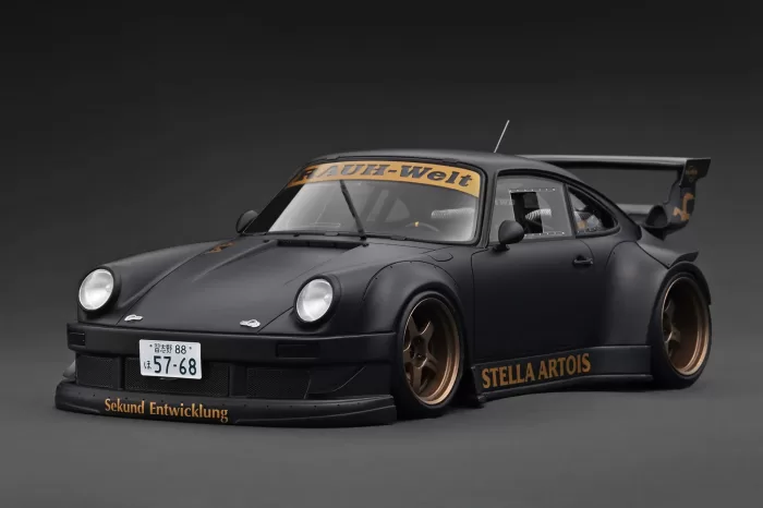 (Q3 2025 Pre-Order) IG3695 Porsche RWB 930 Matte Black 1/18 Ignition Model