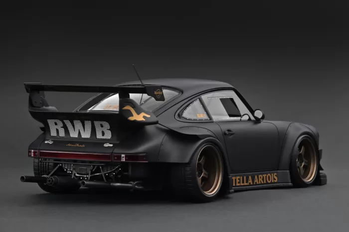 (Q3 2025 Pre-Order) IG3695 Porsche RWB 930 Matte Black 1/18 Ignition Model - Image 2