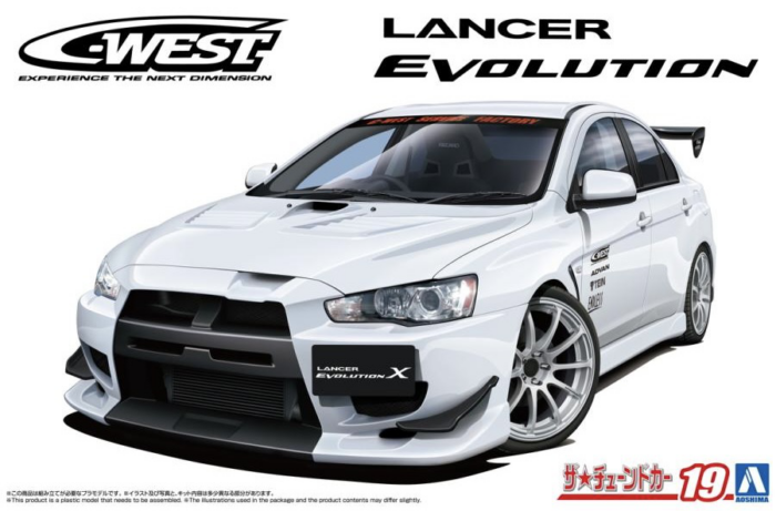 Aoshima 1/24 C-WEST CZ4A Lancer Evolution X '07 (Mitsubishi)