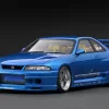 IG3128 Nissan GReddy GT-R (BCNR33) Blue Metallic 1/18 Ignition Model